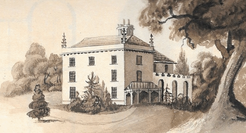 1820 drawing of Red Hosue